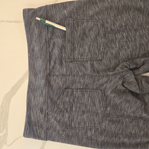 Athleta Womens Metro ActivewearYoga Bootleg Pants Heather Gray Size Medium - Picture 5 of 8